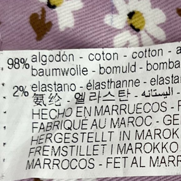 NEW! Blogger Fave Zara High Waisted Lilac Floral Flare Cropped Pants- Size M - Picture 11 of 11